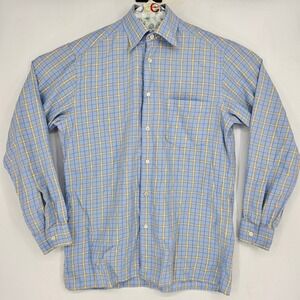 Ermenegildo Zegna Shirt Mens Medium Button Down Long Sleeve Casual Preppy